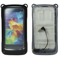 Galaxy S5, S4, S3, S2 Waterproof Crystal Clear Hard Case (Black)